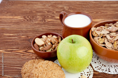 breakfast on table