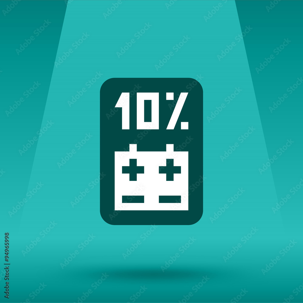 Battery charger with finger batteries and indicators plus, minus vector