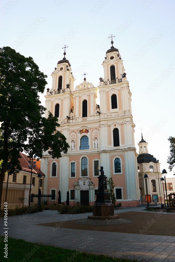 Church of St. Catherine in Vilnius, autumn time