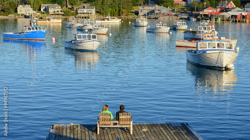 Fotografía Rural fishing village  near Acadia National Park