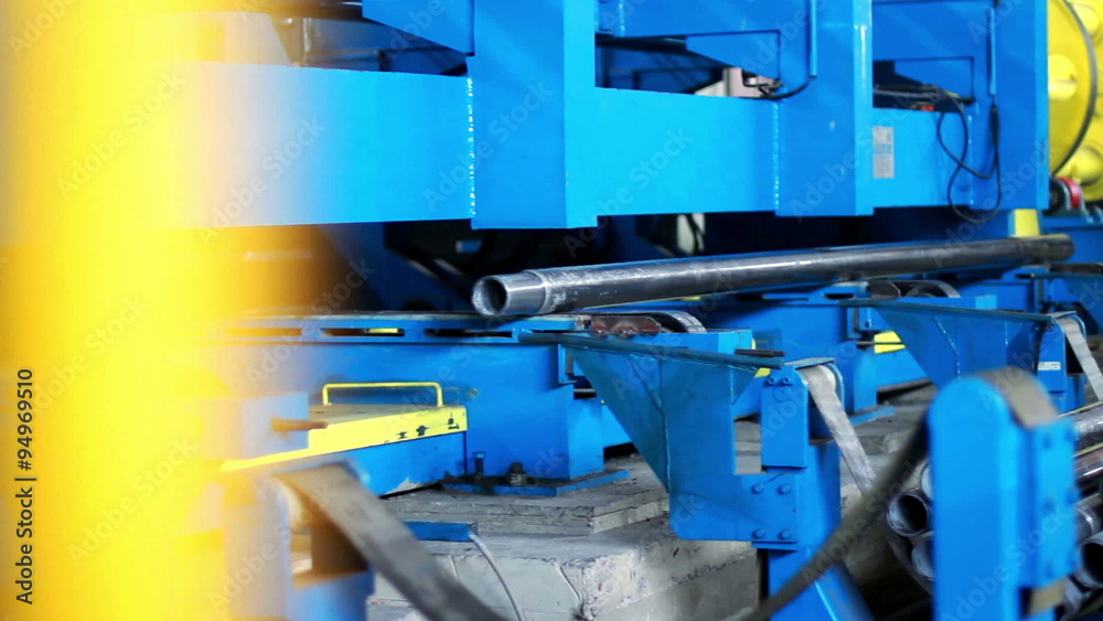 Pipe processing at the factory Pipe processing at the factory