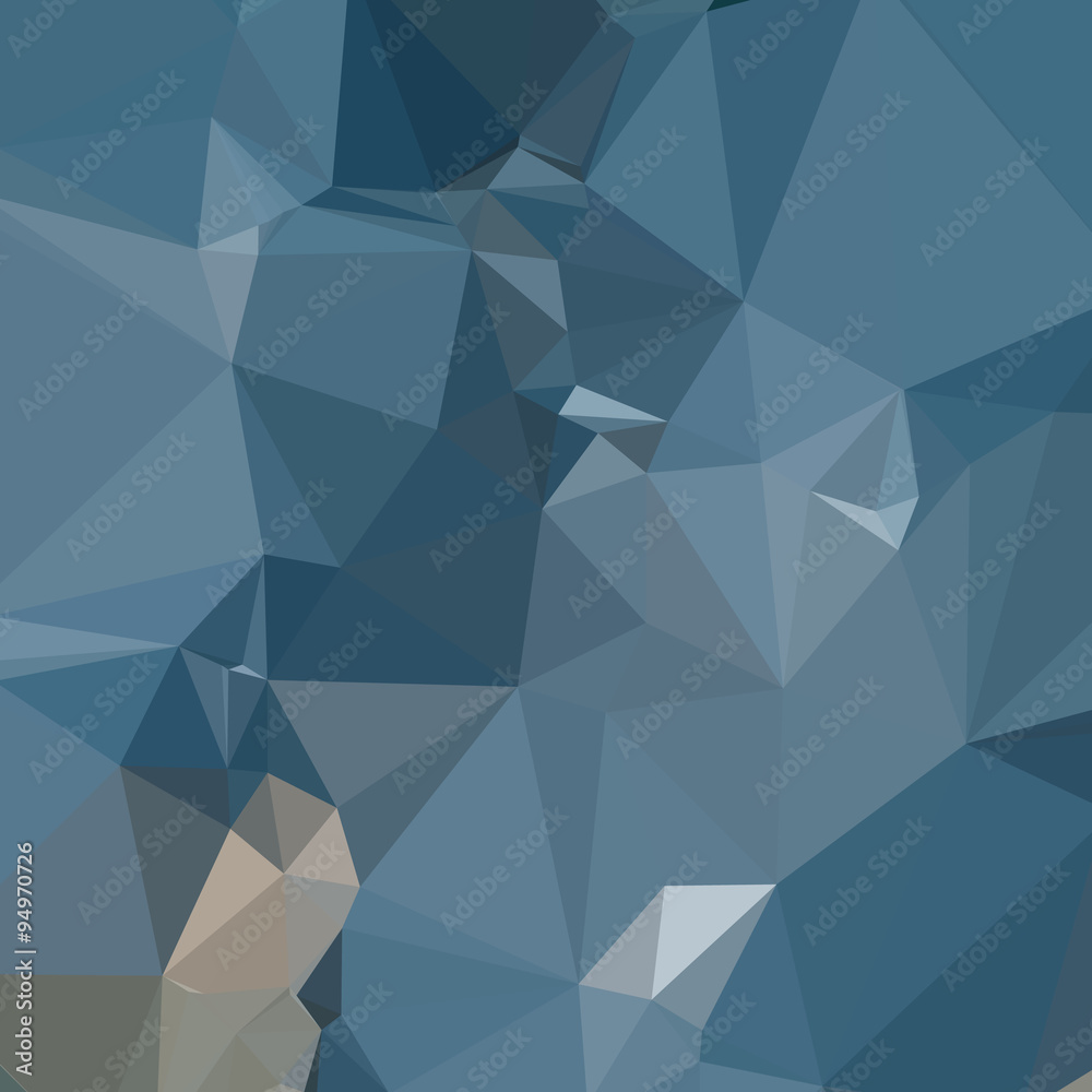 Fototapeta premium Cerulean Frost Blue Abstract Low Polygon Background