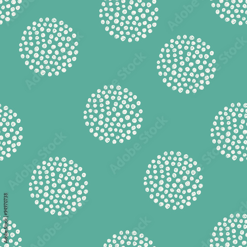 vector pattern of hand drawn dots.
