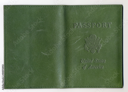A facsimile of a U.S. passport.