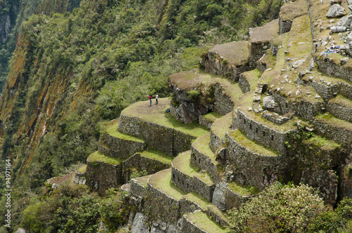 Machu Picchu Steep Terraces - Peru