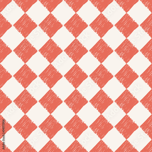 checkered hand drawn pattern