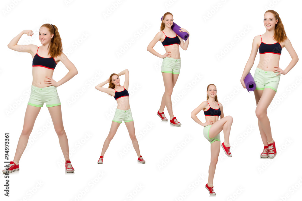 Concept of healthy lifestyle in set Concept of healthy lifestyle in set