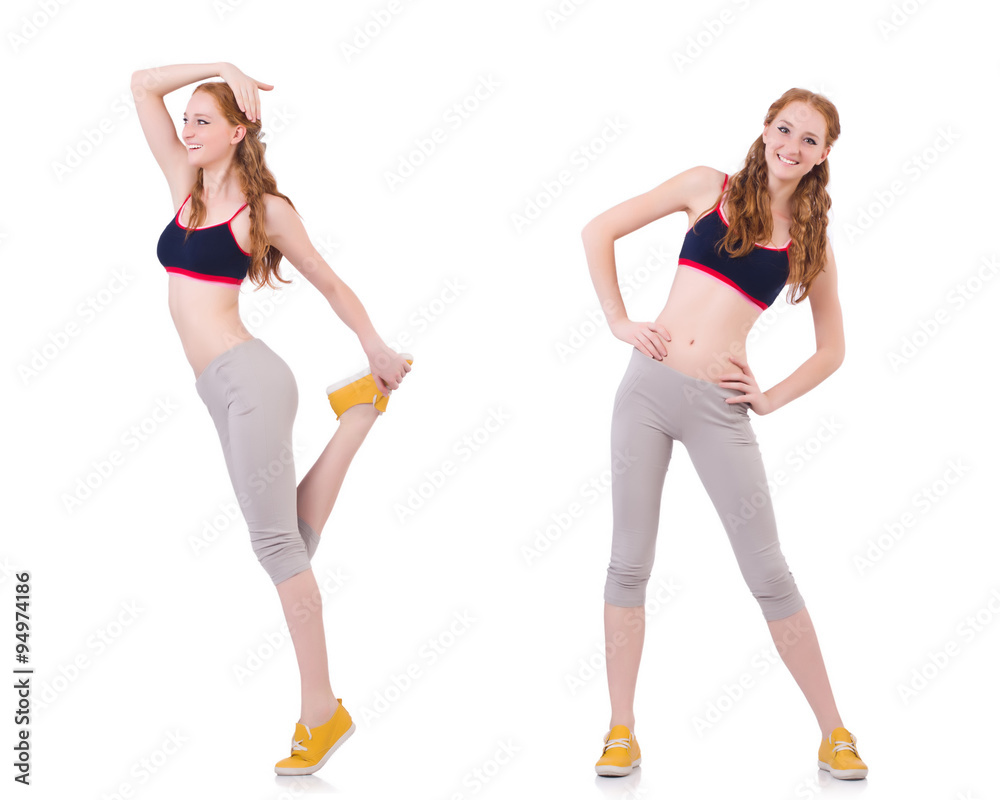 Concept of healthy lifestyle in set Concept of healthy lifestyle in set