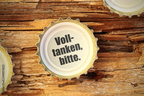 Foto kronkorken ti volltanken bitte I