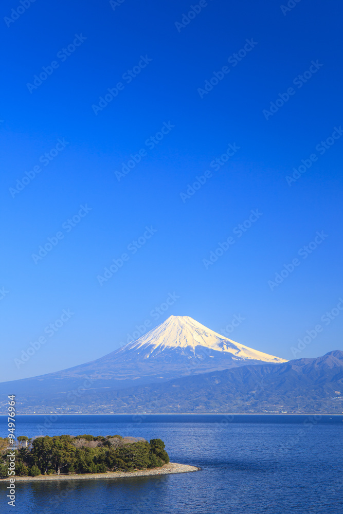 Cape Osezaki and Mt. Fuji seen from Nishiizu, Shizuoka, Japan