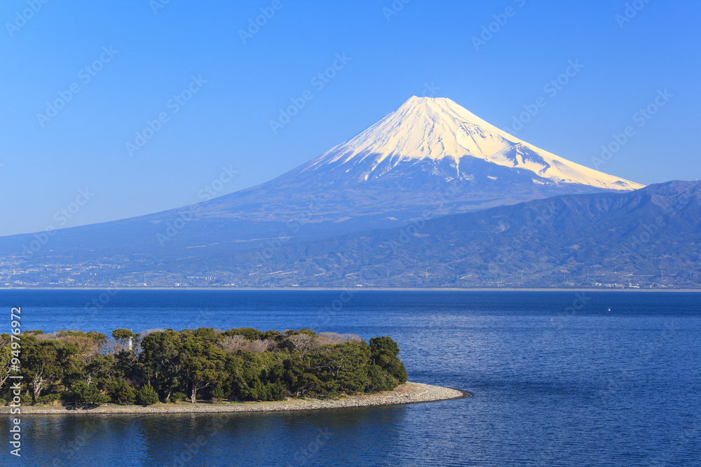 Cape Osezaki and Mt. Fuji seen from Nishiizu, Shizuoka, Japan