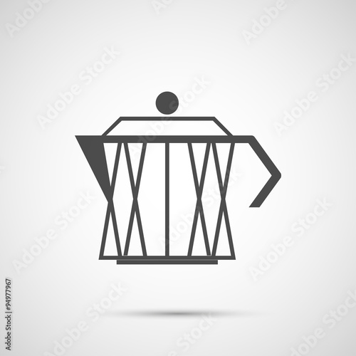 Coffee vector design. coffeepot icon