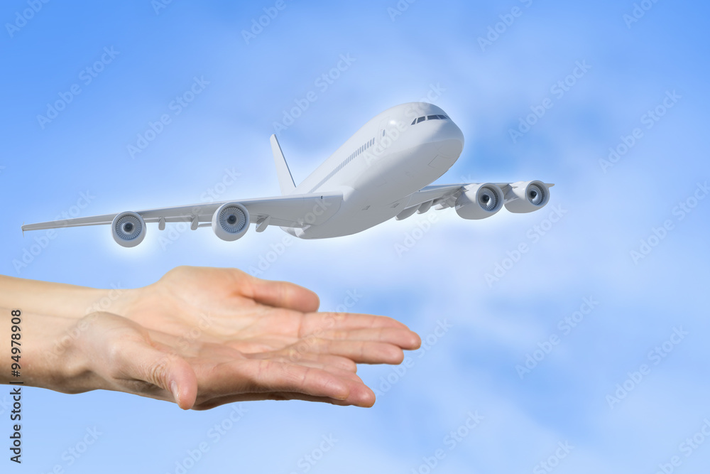 Fototapeta premium Air transportation concept