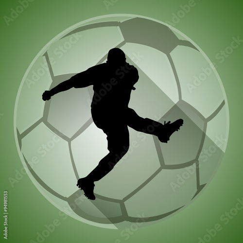 Soccer Players Silhouette 