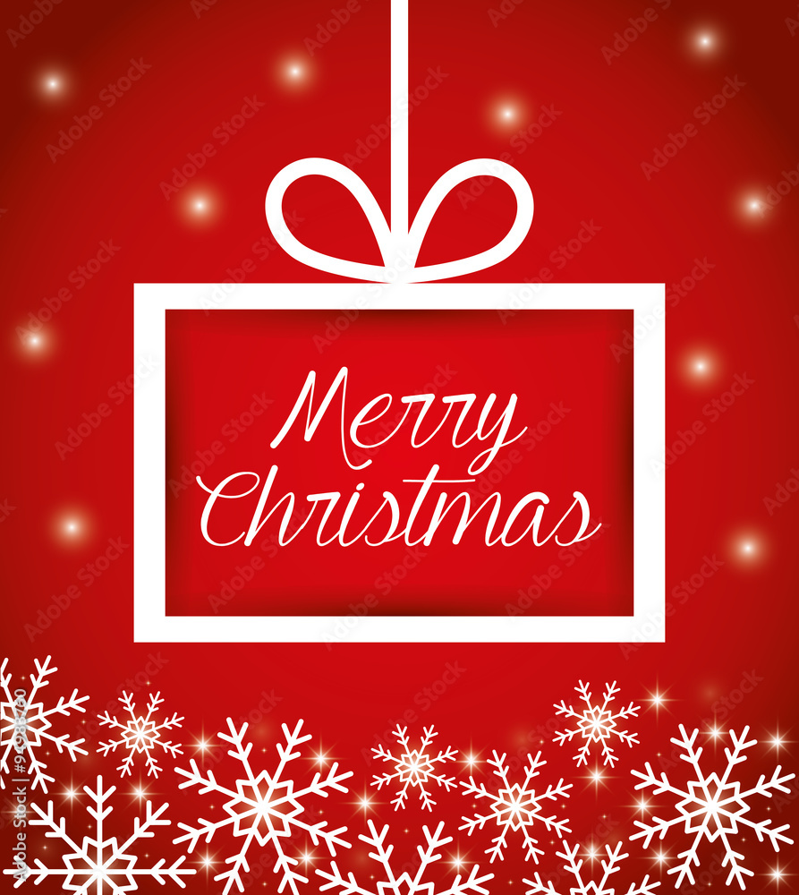 Merry christmas colorful card design