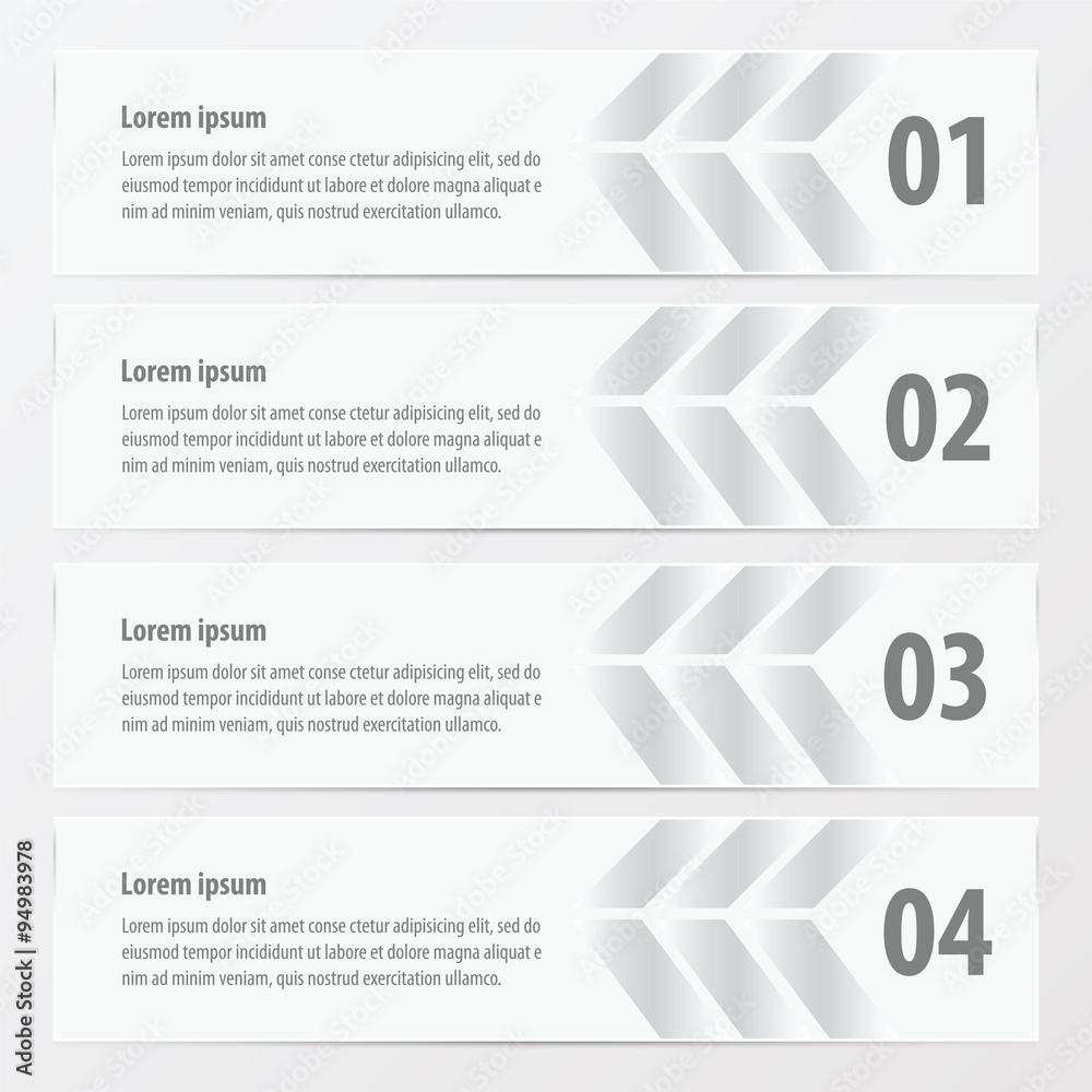 Arrow Banner template white color Arrow Banner template white color