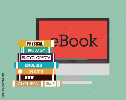 online bookstore , vector illustration