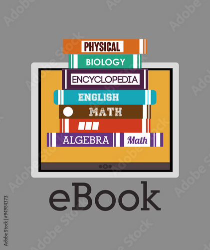 online bookstore , vector illustration
