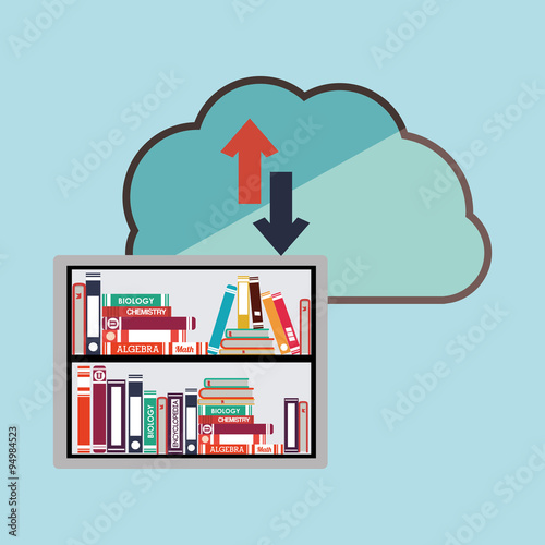 online bookstore , vector illustration