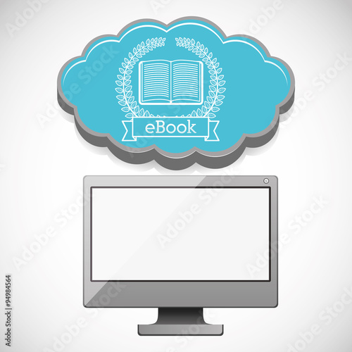 online bookstore , vector illustration