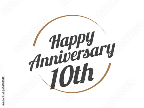 10 Happy Anniversary Logo