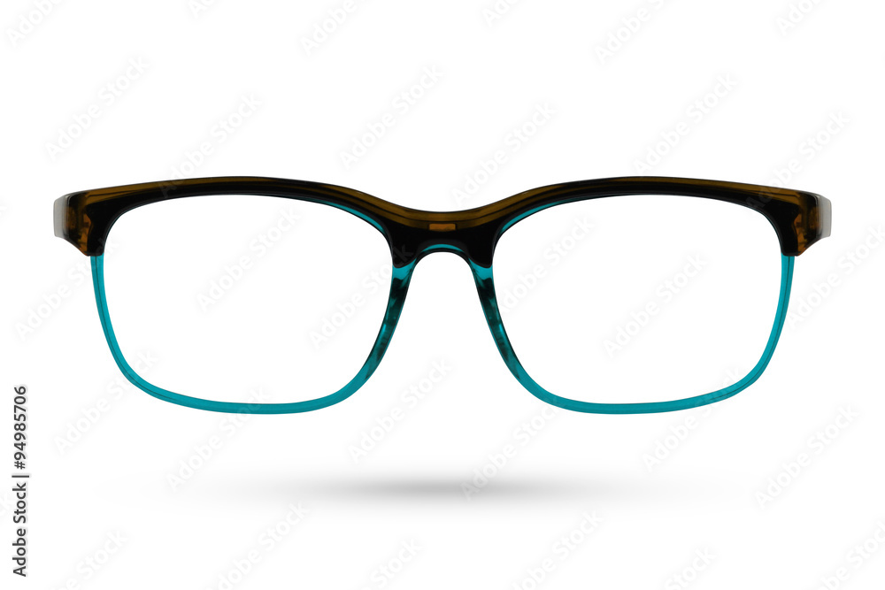 Fototapeta premium Classic Fashion eyeglasses style isolated on white background.