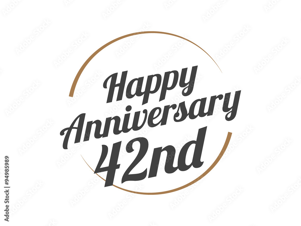42 Happy Anniversary Logo 42 Happy Anniversary Logo