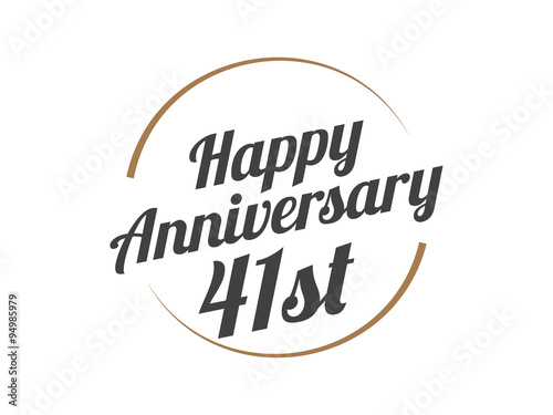 41 Happy Anniversary Logo
