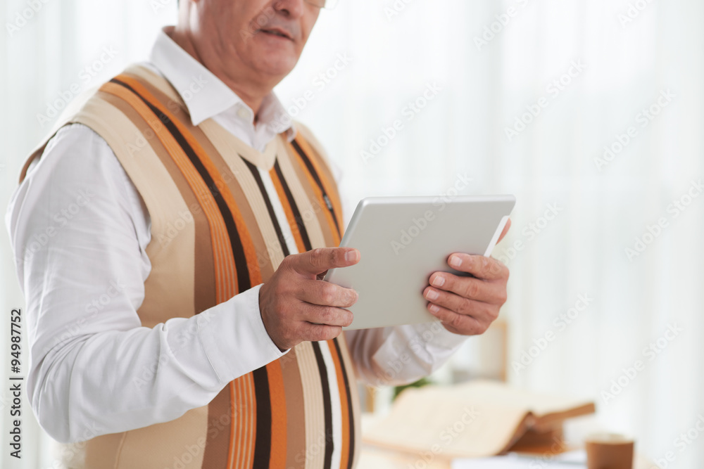 Using tablet Using tablet