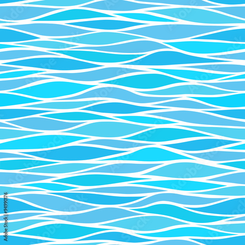 seamless patterns with stylized waves 