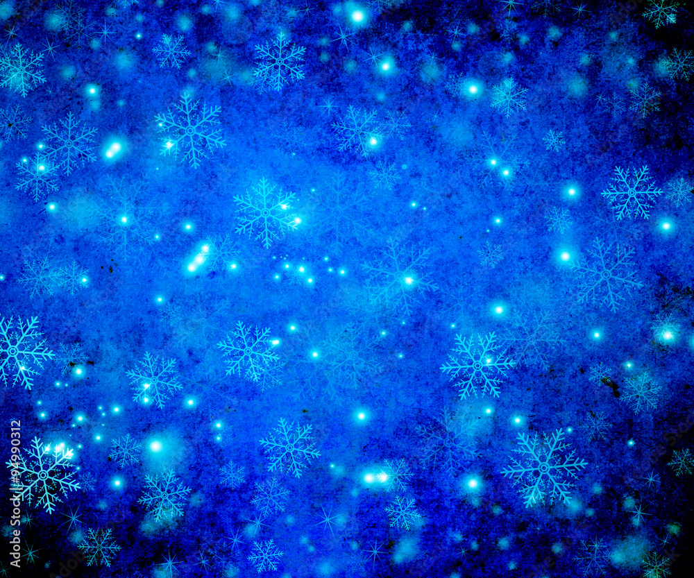 Obraz premium Christmas background with snowflakes