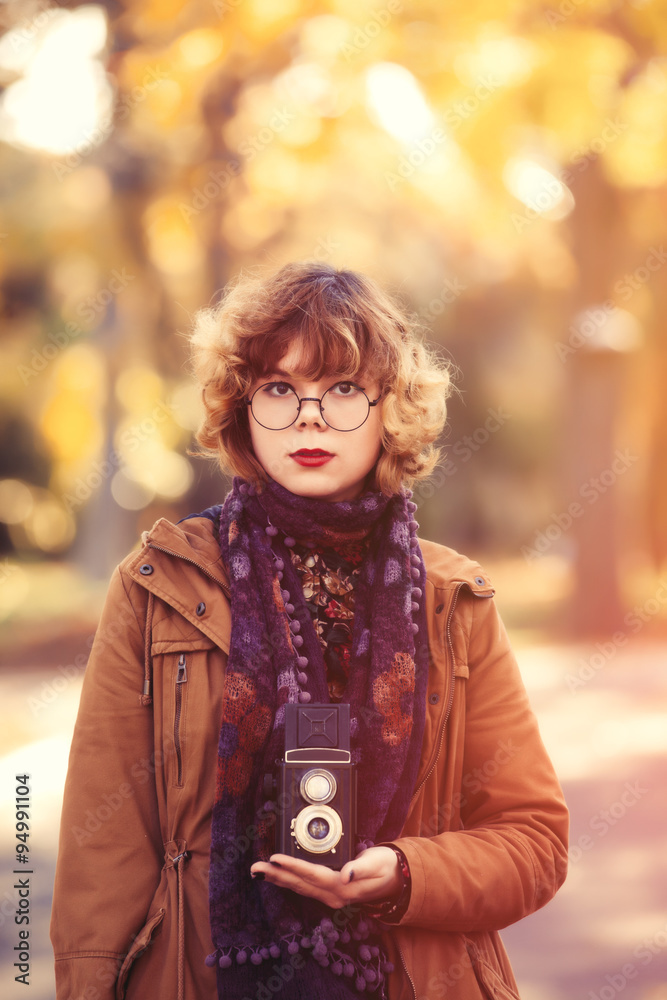 Girl with camera Girl with camera