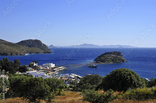 Views from famous tourism city Bodrum Turkey