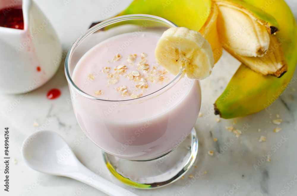 Smoothie on a marble background Smoothie on a marble background