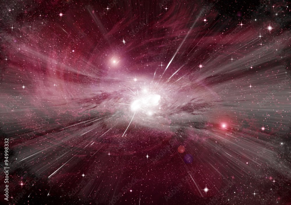 Fototapeta premium galaxy in a free space