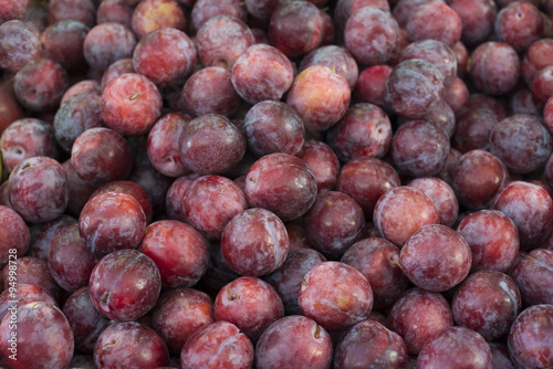 Ripe Plums Background