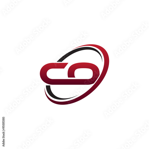 Modern Initial Logo Circle CO