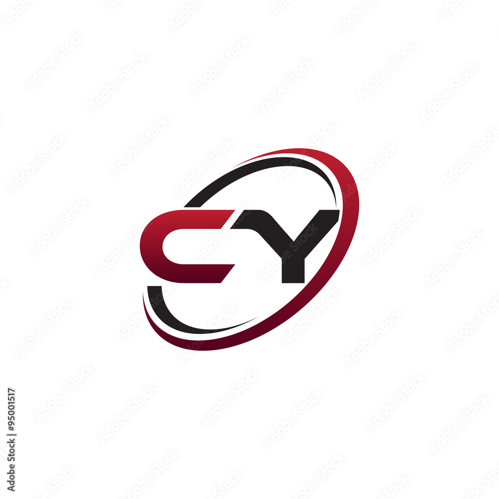 Modern Initial Logo Circle CY Modern Initial Logo Circle CY