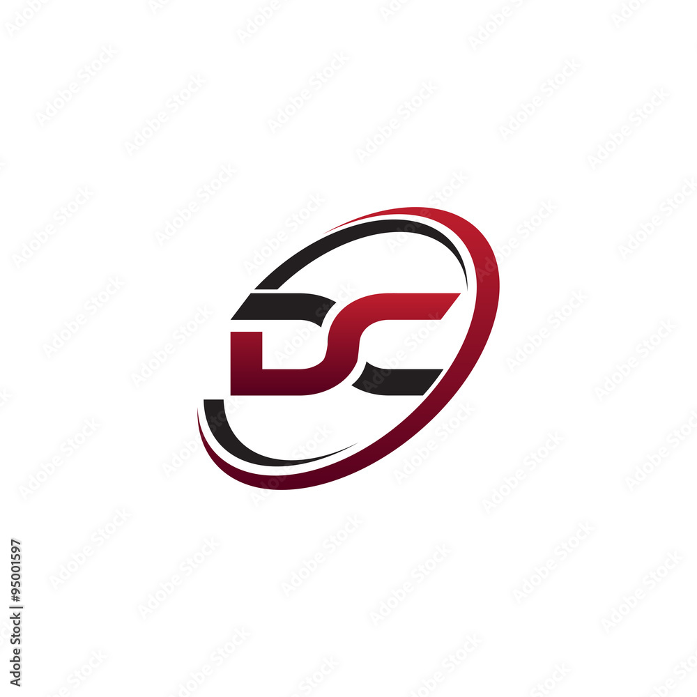 Modern Initial Logo Circle DC Modern Initial Logo Circle DC