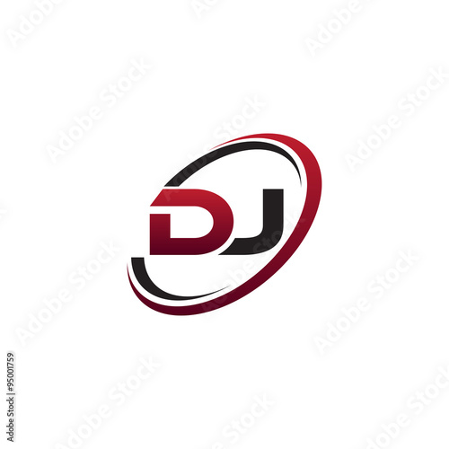 Modern Initial Logo Circle DJ