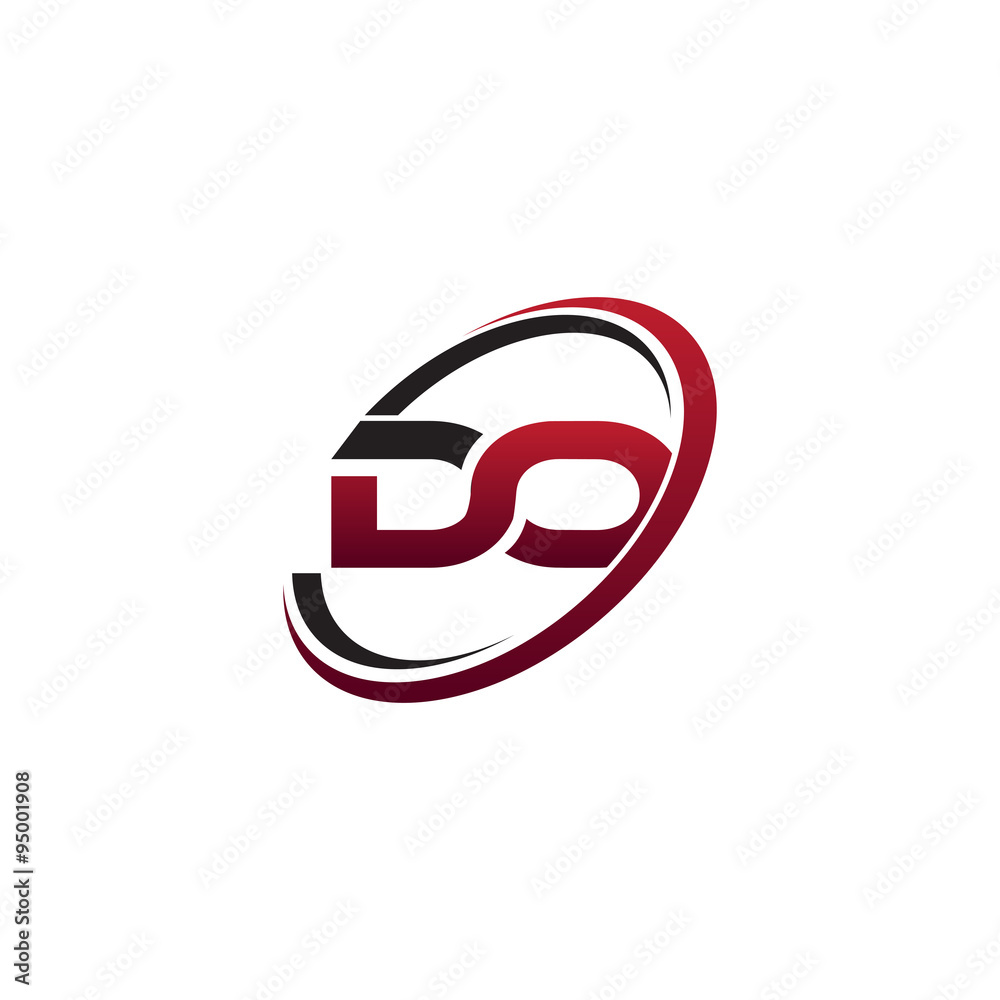 Modern Initial Logo Circle DO Modern Initial Logo Circle DO