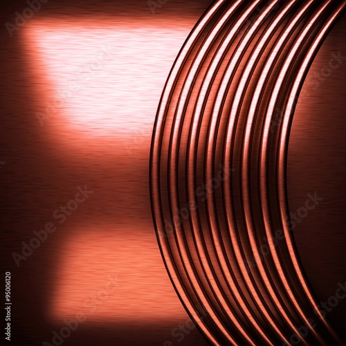 red brushed metal background