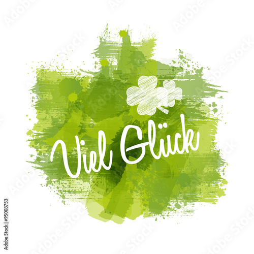 Viel Glück | Abstract Watercolour Painting