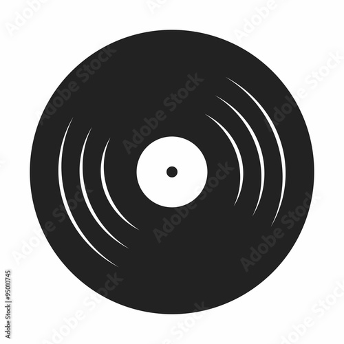 Disc DJ Icon Logo