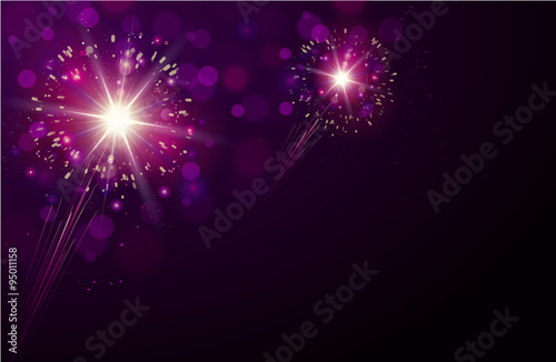 Bokeh Silvester Feuerwerk