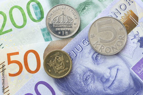 Swedish Currency Close Up