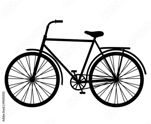 classic bicycle vector 