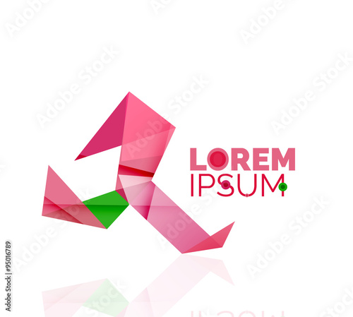 Free Download Logo, abstract geometric business icon - GFXLoad
