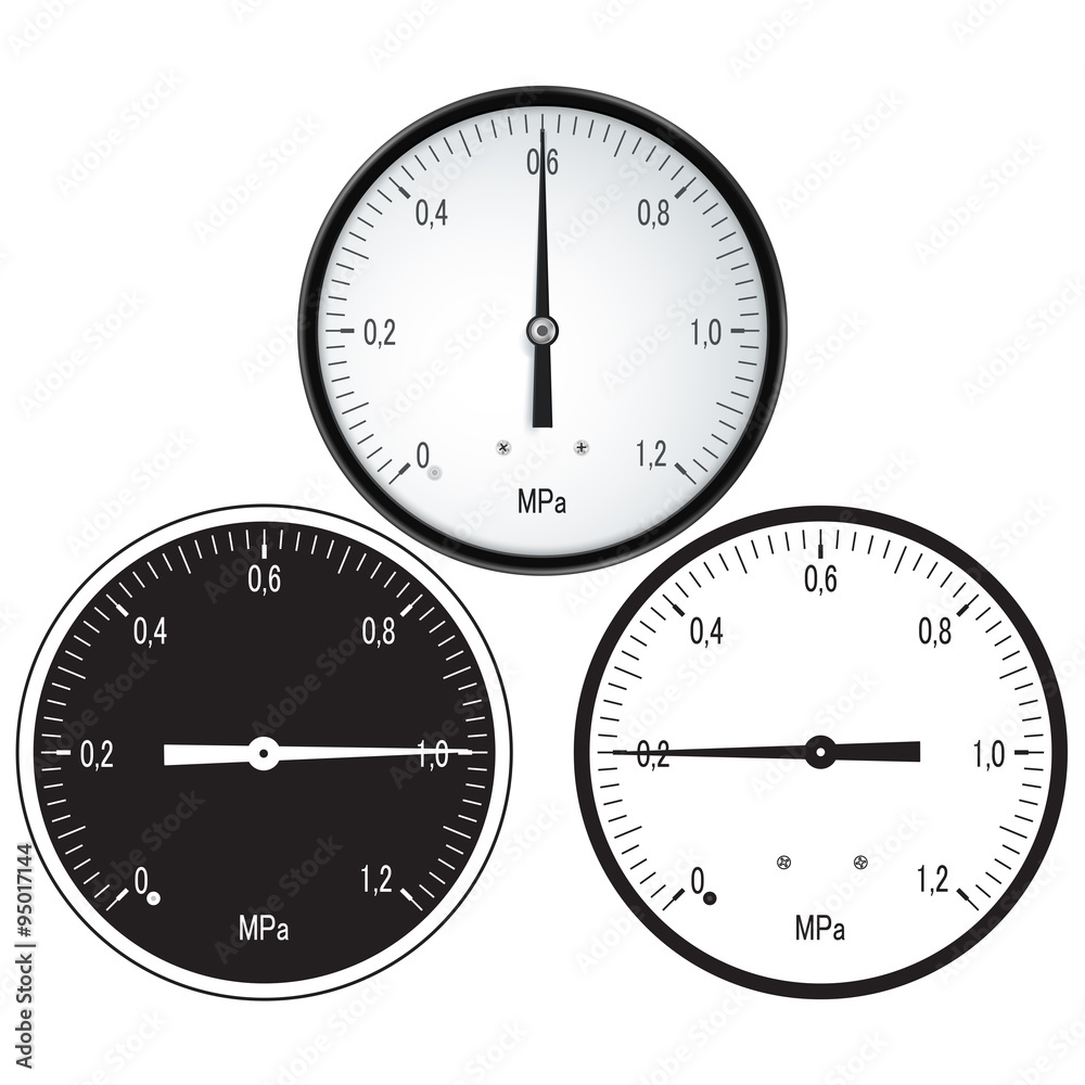 Naklejka premium Manometer