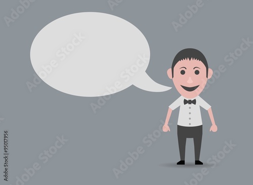 Wallpaper Mural happy man talking Torontodigital.ca